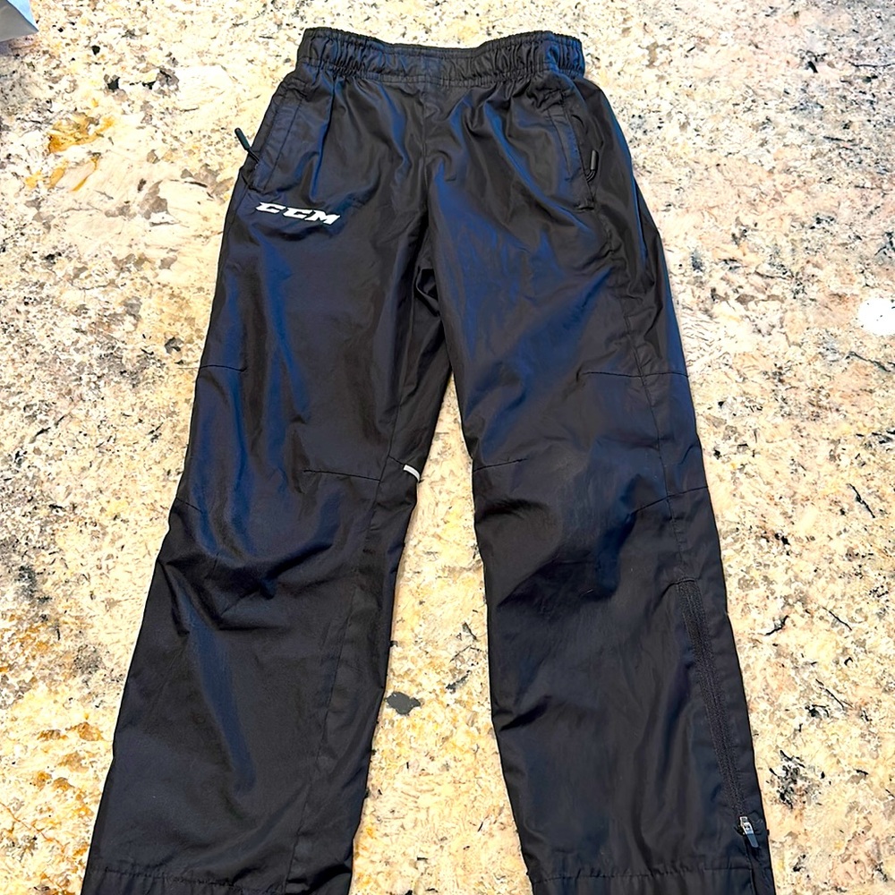 CCM black hockey track suit pants